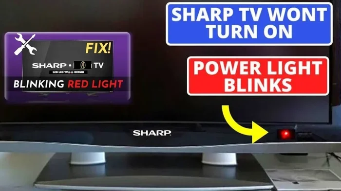 Blinking Power And Opc Lights On A Sharp Tv Explained
